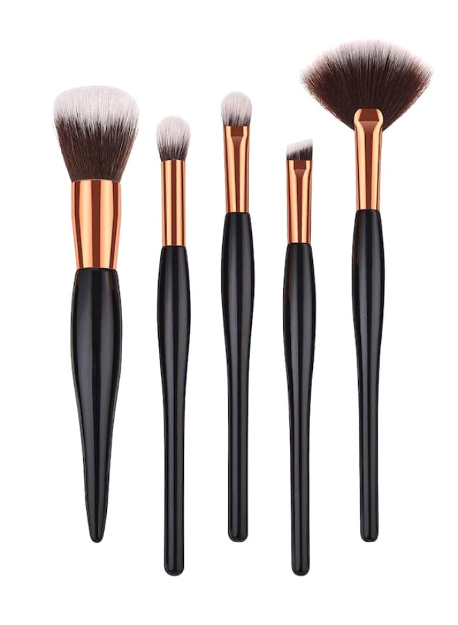 5-Piece Professional Makeup Brush Set Multicolour - Image 1
