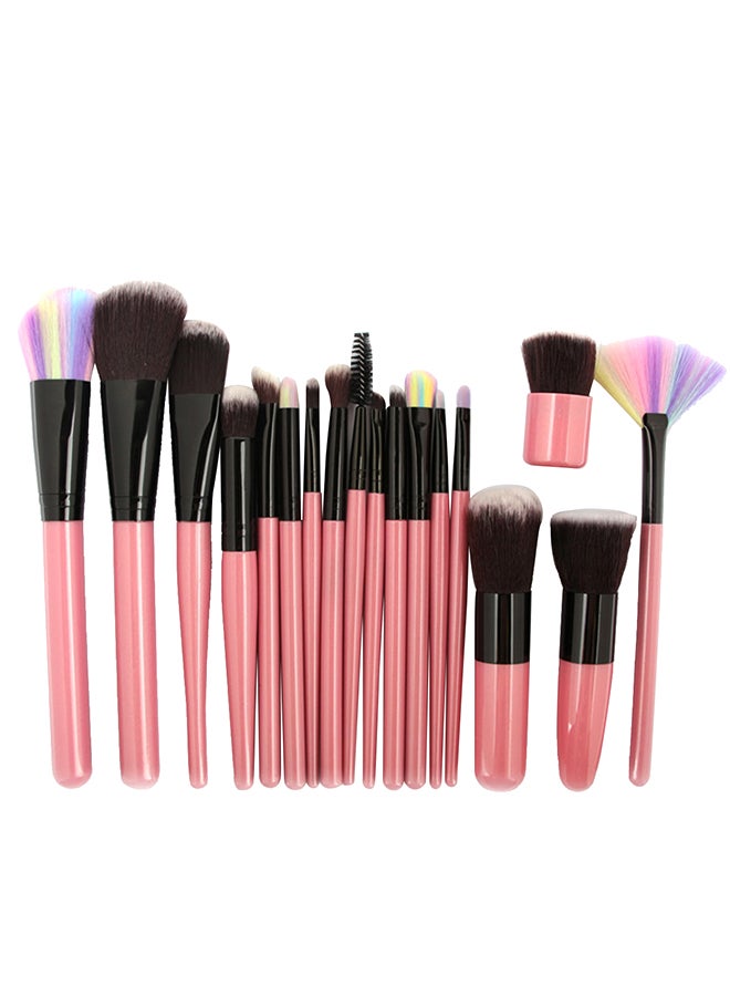 18-Piece Professional Makeup Brush Set Multicolour - Image 1