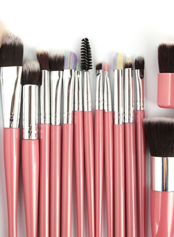 18-Piece Professional Makeup Brush Set Multicolour - Image 2