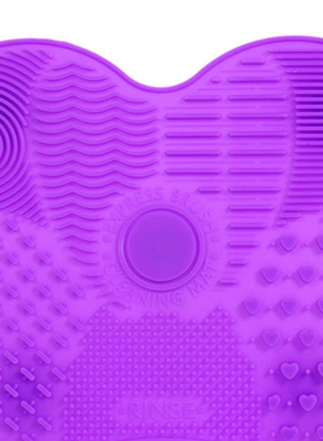 Makeup Brush Cleaning Pad With Suction Cup Light Purple - Image 2