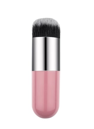 Small Fat Round Head Professional Makeup Brush Pink/Silver/Black