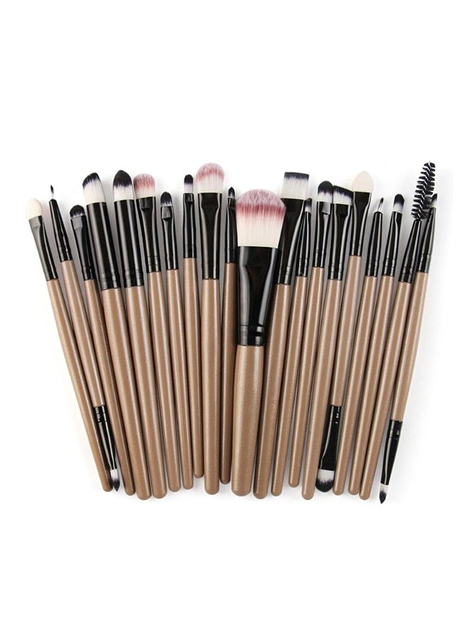 20-Piece Professional Makeup Brush Set Multicolour - Image 1