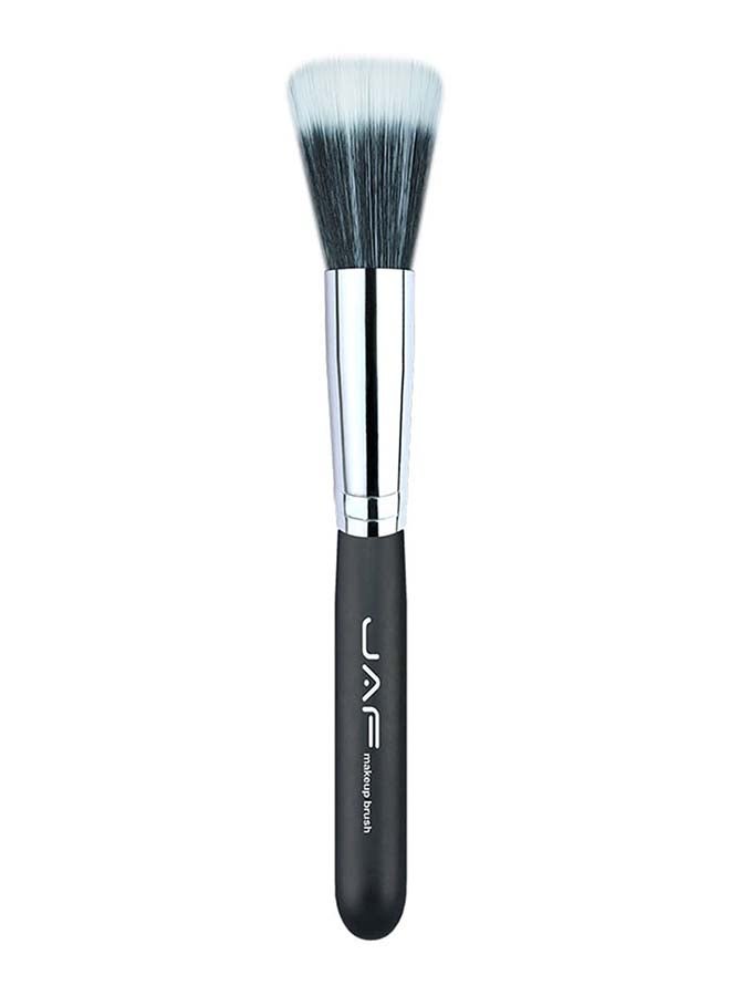 JAF Flat Head Stippling Foundation Brush Silver/Black/White - Image 1