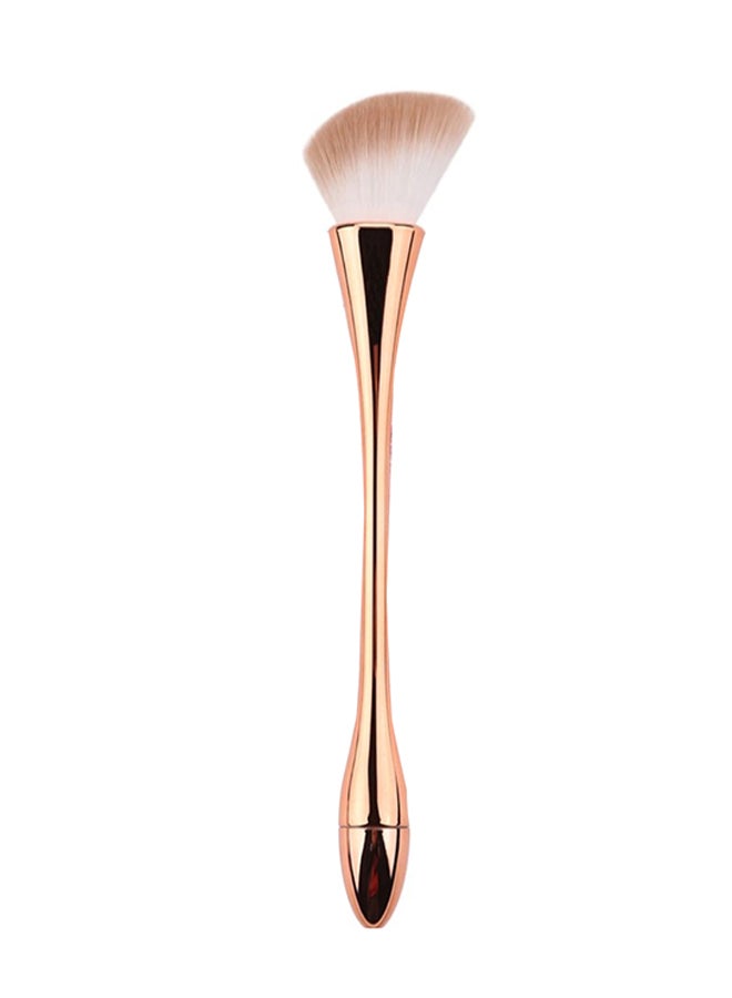 Zoreya - Professional Angled Contour Brush Rose Gold/White/Brown - Image 1