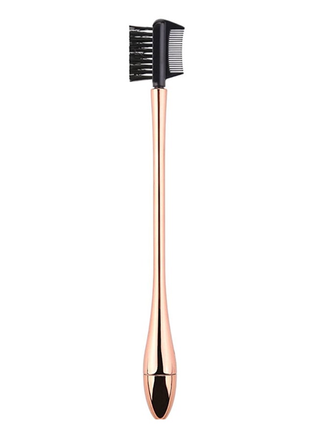 Z'OREYA Double Sided Brow Brush And Comb Rose Gold/Black - Image 1