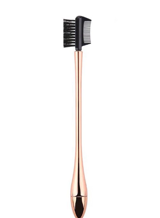 Z'OREYA Double Sided Brow Brush And Comb Rose Gold/Black - Image 2
