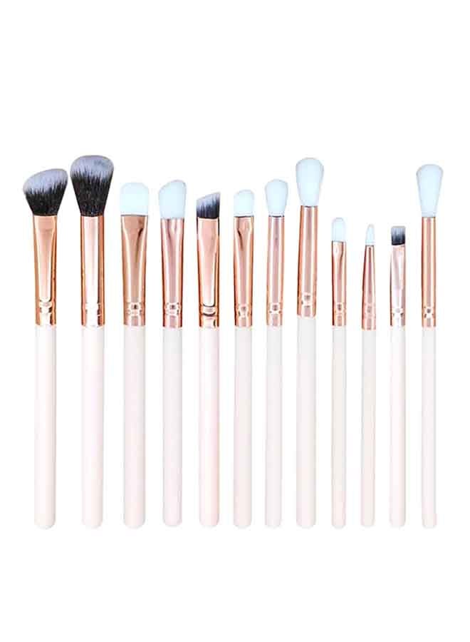 12-Piece Professional Makeup Brush Set Multicolour - Image 1