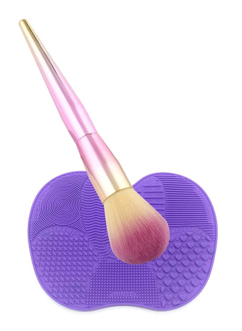 Powder Brush With Brush Cleaner Pad Multicolour - Image 1