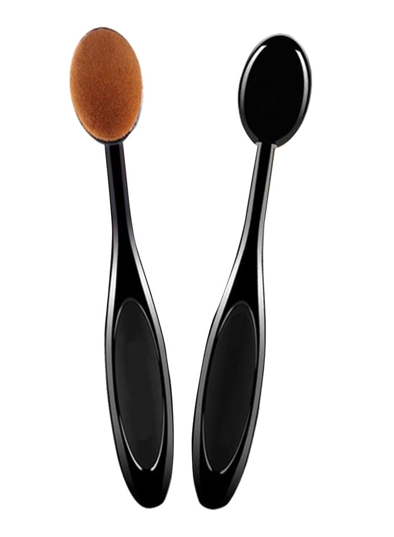 Portable Makeup BB Cream Foundation Brush Black/Brown - Image 2