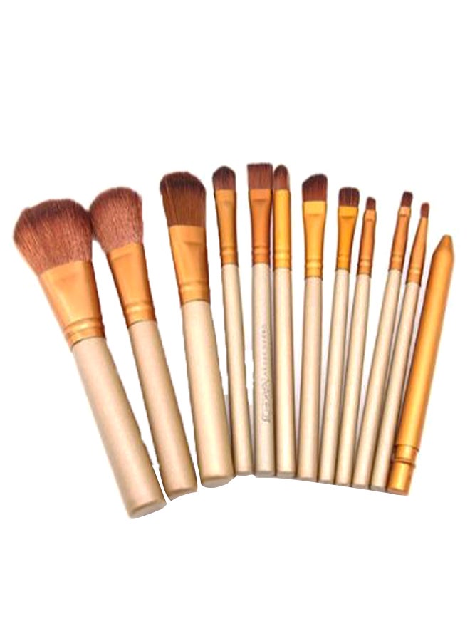 12-Piece Makeup Brush Set With Box Multicolour - Image 1