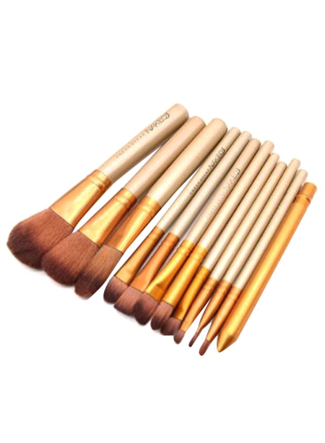 12-Piece Makeup Brush Set With Box Multicolour - Image 2