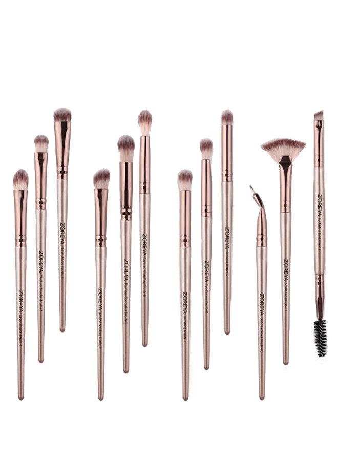 Z'OREYA 12-Piece Makeup Brush Set Multicolour - Image 1