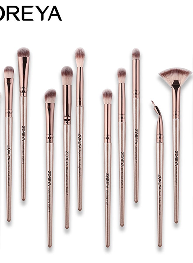 Z'OREYA 12-Piece Makeup Brush Set Multicolour - Image 2