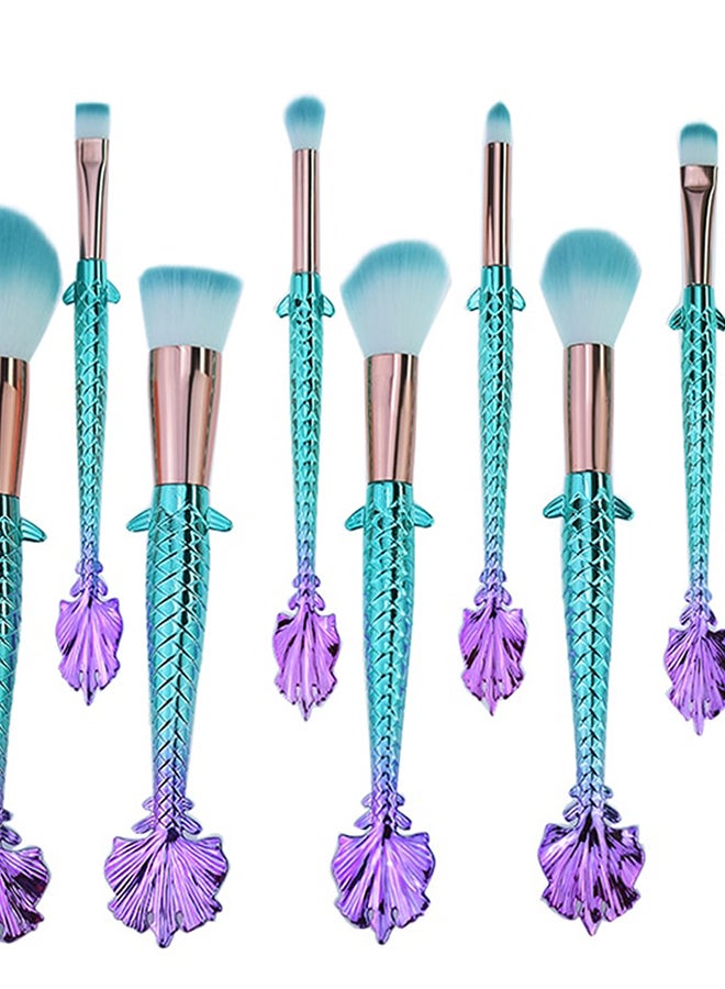 10-Piece Makeup Brush Set Multicolour - Image 2