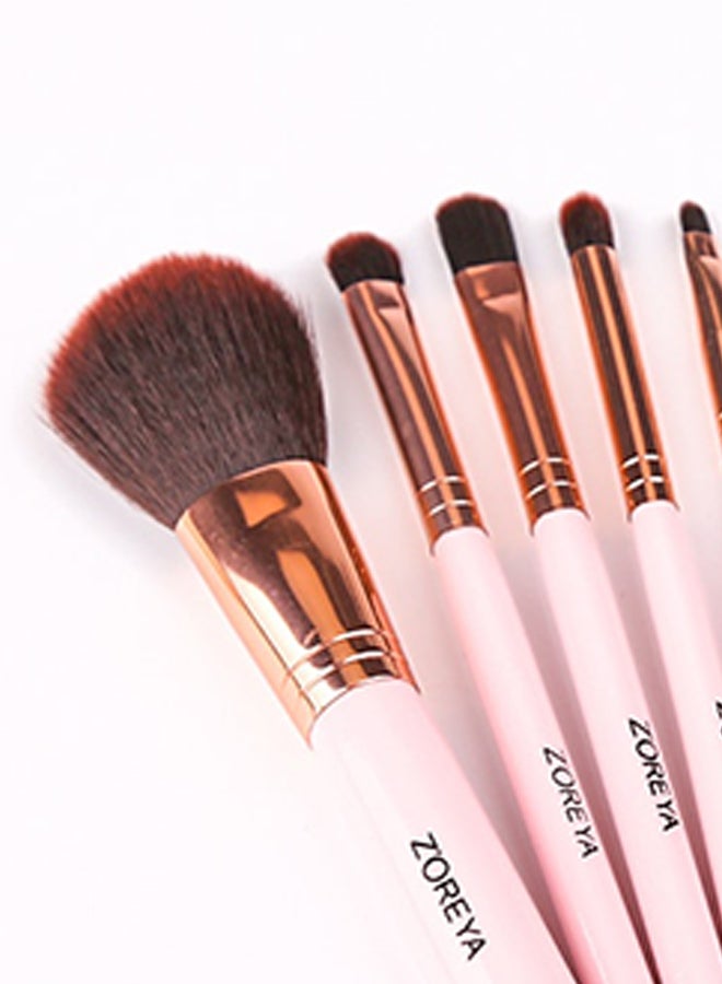 Z'OREYA 7-Piece Makeup Brush Set With Press Lipstick And Steal Eyebrow Powder Multicolour - Image 2