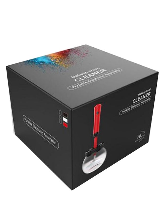 Electric Makeup Brush Cleaner With Additional Head Black/White - Image 2