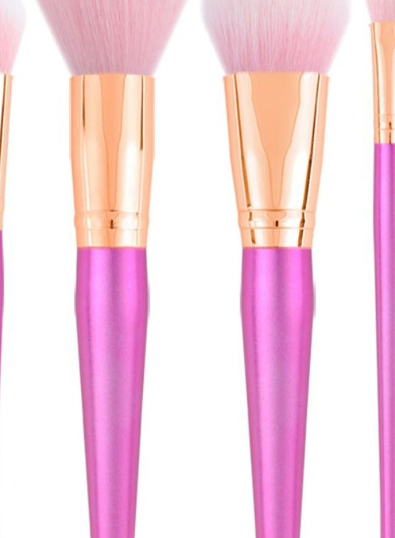 JAF 8-Piece Makeup Brush Set Pink/Gold - Image 2