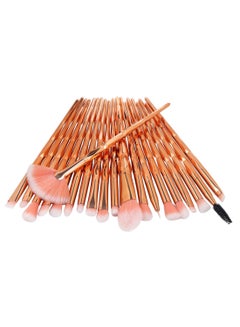 MAANGE 20-Piece Makeup Brush Set Rose Gold/White/Pink  - Image 1
