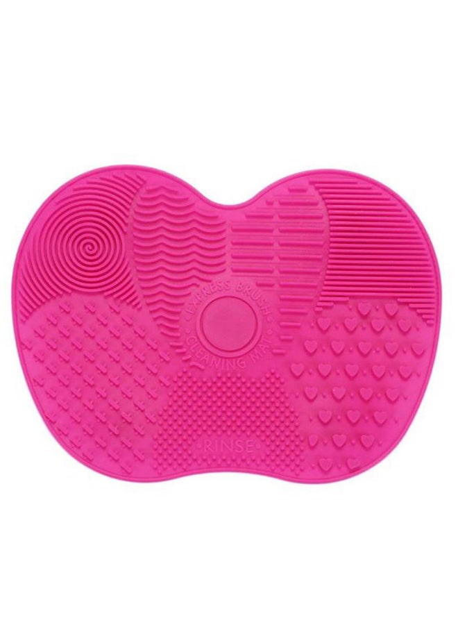 Makeup Brush Cleaning Pad With Suction Cup Pink - Image 1