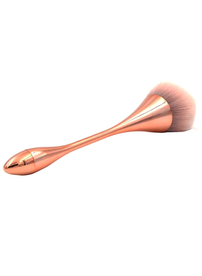Professional Powder Brush Rose Gold/White - Image 1