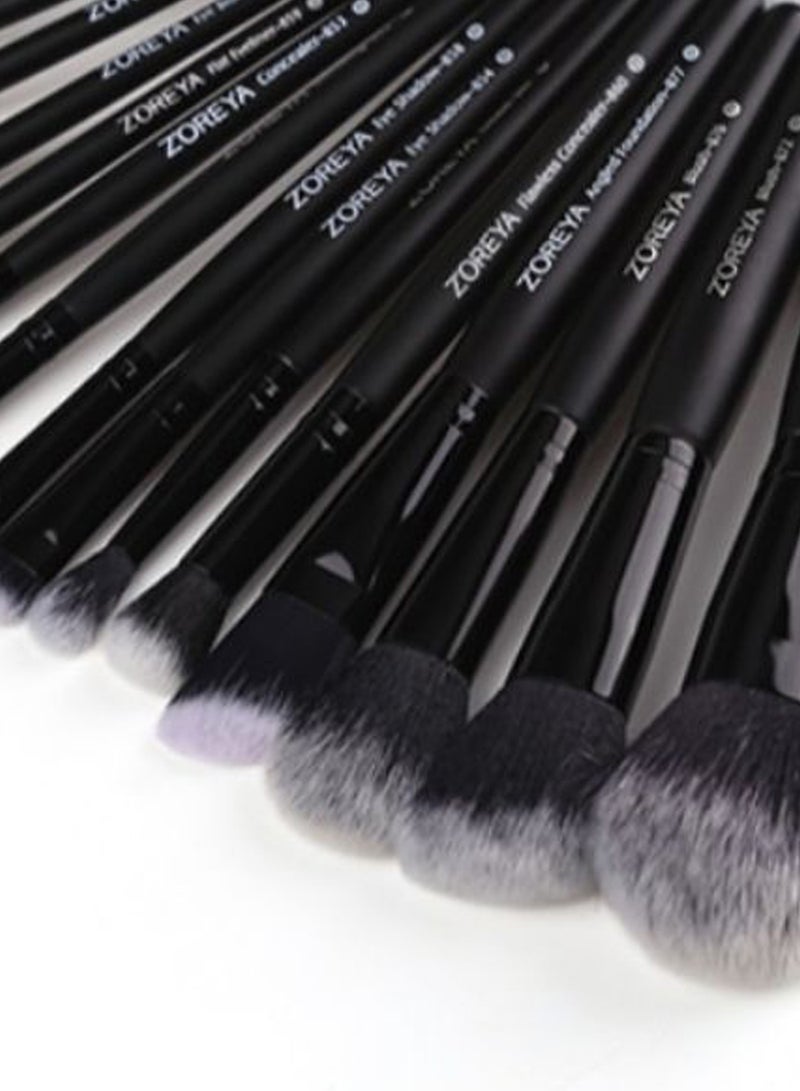 Z'OREYA 15-Piece Makeup Brush Set Black - Image 2