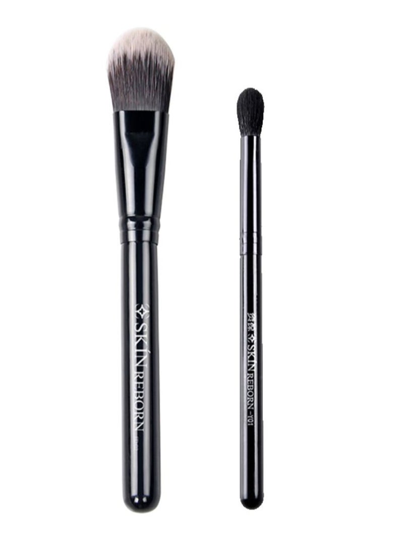 Foundation Brush With Highlighting Brush Kit Multicolour - Image 1