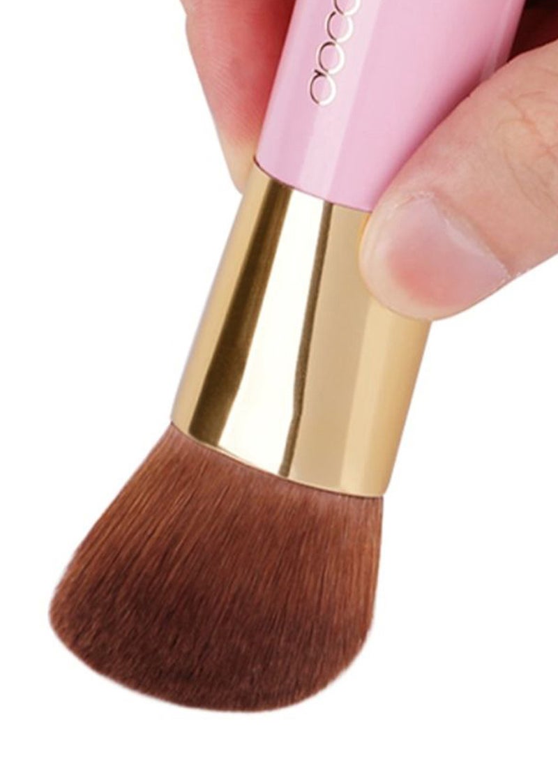 docolor Portable Makeup Foundation Brush Pink/Gold/Brown - Image 2