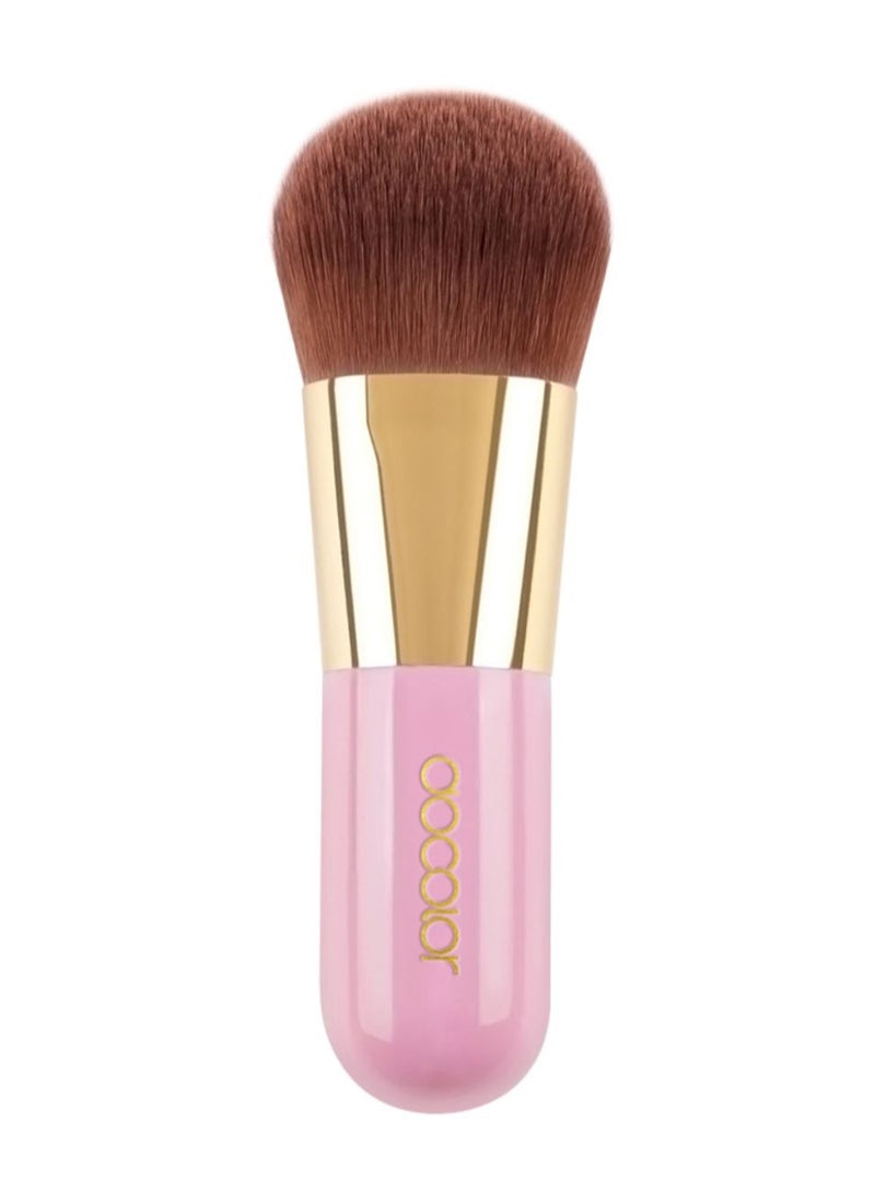 docolor Portable Makeup Foundation Brush Pink/Gold/Brown - Image 1