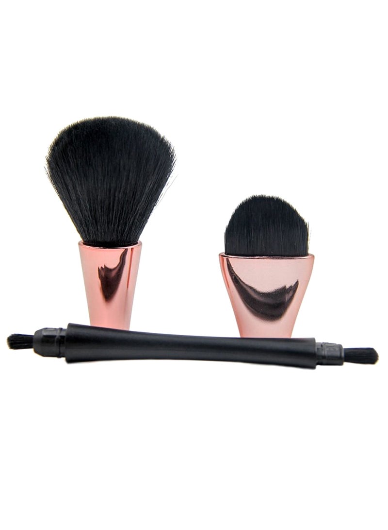 start makers Double Head Makeup Brush Black/Rose Gold - Image 1