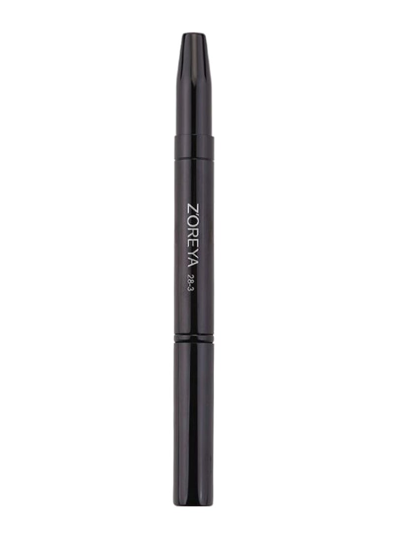 Z'OREYA Portable Telescopic Double-End Lip Brush Pen Black - Image 1