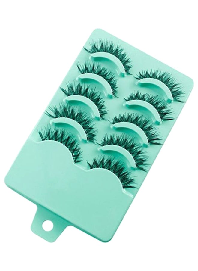 20-Piece Makeup Brush Set With 5 Pair 3D Thick Artificial Eyelashes Multicolour - Image 2