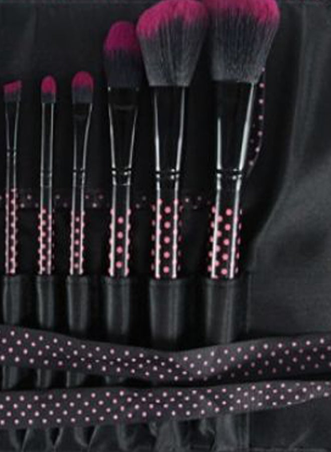 سكسبلس طقم فرش مكياج منقطة من 10 قطع متعدد الألوان - Image 2