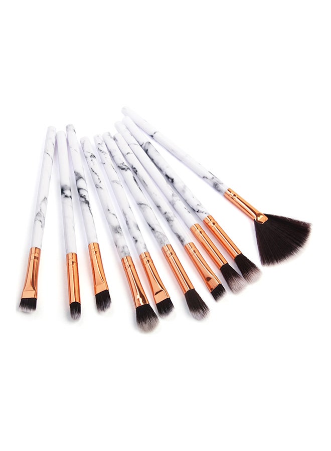 10-Piece Professional Makeup Brush Set Multicolour