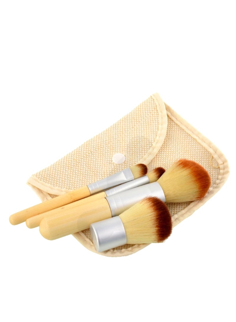 4-Piece Makeup Brush Set Multicolour - Image 1