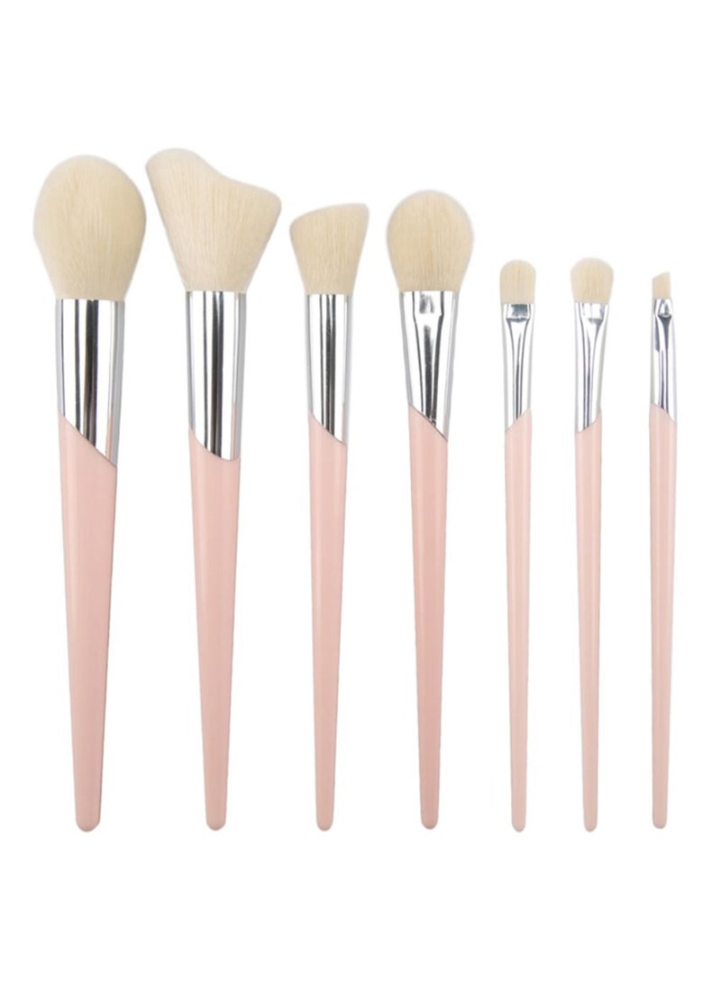7-Piece Portable Makeup Brush Set Multicolour - Image 1