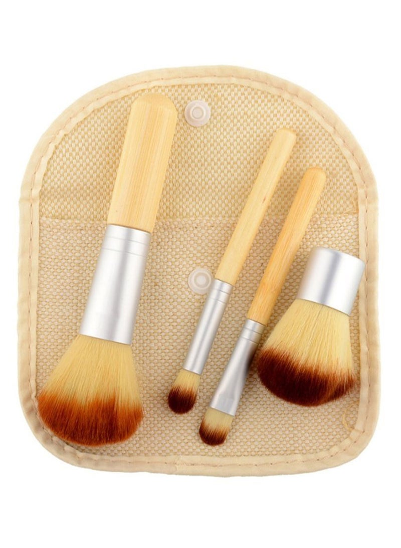 4-Piece Makeup Brush Set Multicolour - Image 2