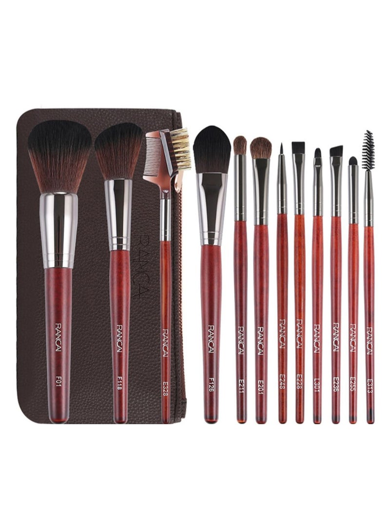 12-Piece Makeup Brush Set Multicolour - Image 1