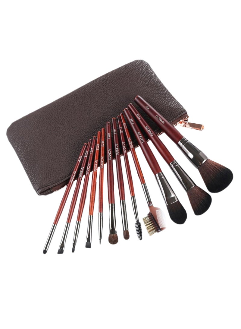 12-Piece Makeup Brush Set Multicolour - Image 2