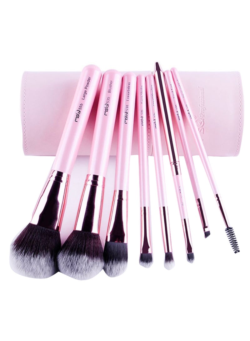 8-Piece Makeup Brush Set Multicolour - Image 2