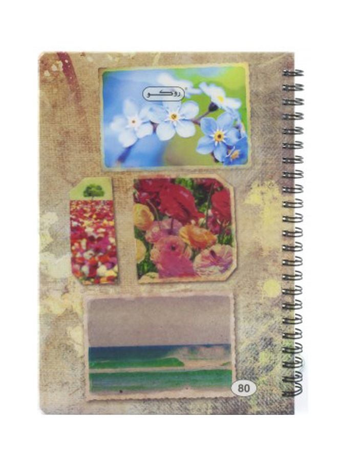 روكو دفتر ملاحظات بسلك لولبي مزدوج ومسطر بسطور مفردة متعدد الألوان - Image 1