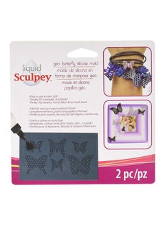 Sculpey 2-Piece Polyform Silicone Mold With Squeegee Grey 