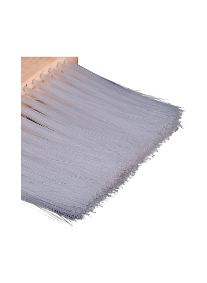 فرشاة بيد خشب لصالونات التجميل لتنظيف الشعر حول الرقبة والأذنين أبيض/بني 14 x 3.5 x 10Ø³Ù†ØªÙŠÙ…ØªØ± - Image 4