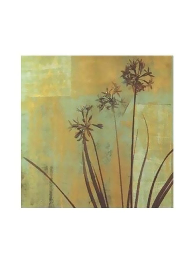 Decorative Wall Poster Beige/Green 50x50cm