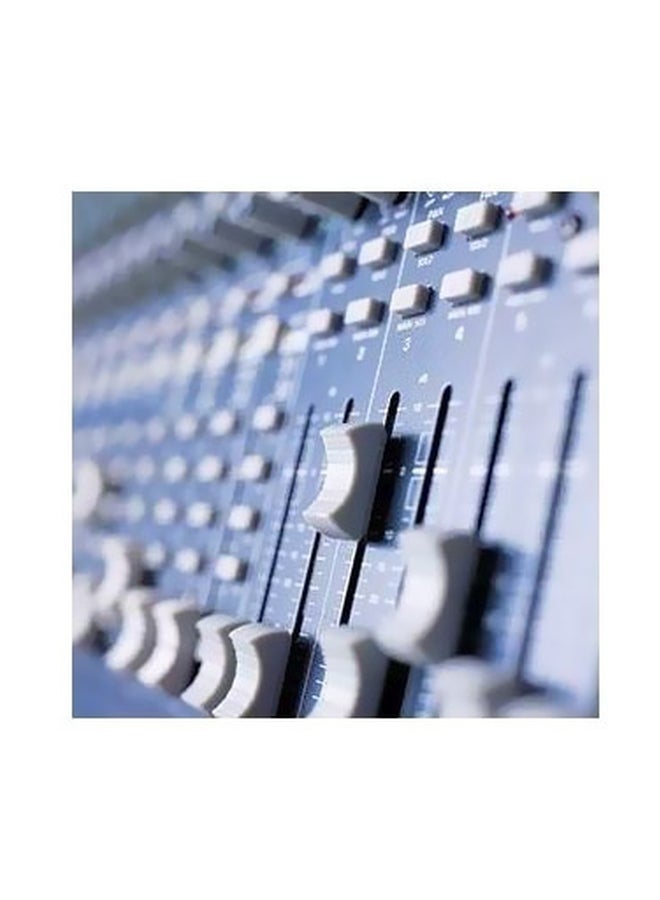Decorative Wall Poster Blue/White 50x50cm