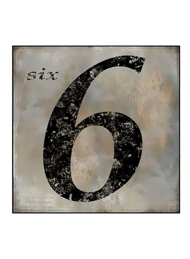 Decorative Wall Painting Grey/Black/Beige 32x32cm
