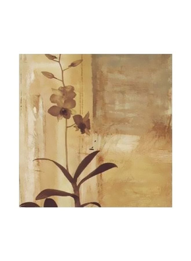 Orchid Printed Decorative Wall Art Beige/Brown 50x50cm