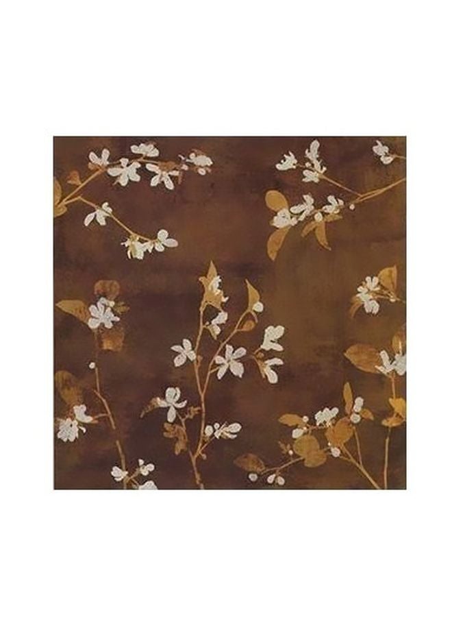 قطعة فنية لديكور الحائط البني/الأبيض 15x15سم