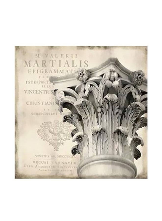 Decorative Wall Poster Beige/Grey 32x32cm