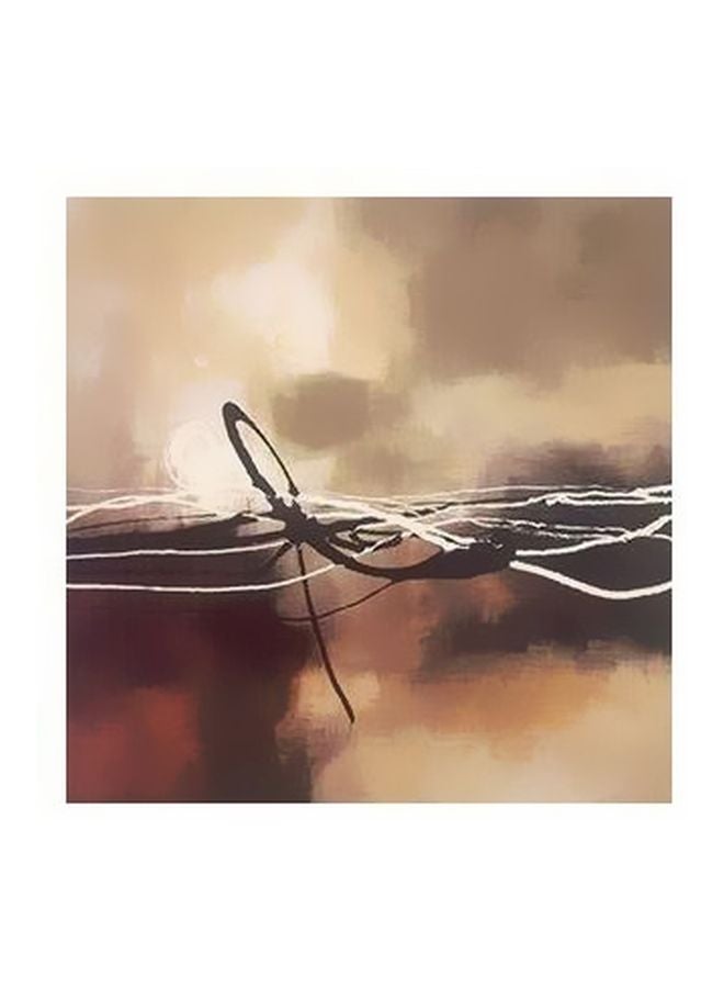بوستر حائط للتزيين بيج/بني/رمادي 15x15سم 