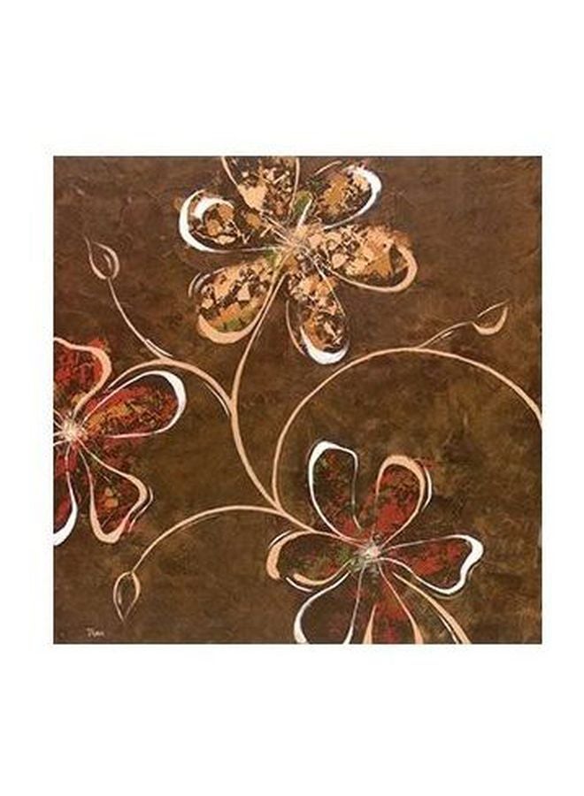 بوستر حائط للتزيين بني 15x15سم 